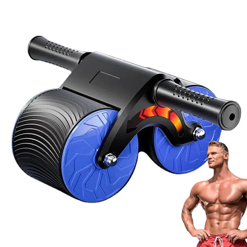 

Automatic Rebound Abdominal Wheel Abdominal Training Abdominal Muscle Fitness Equipment Core Workouts Home Roller Abdomen Blue