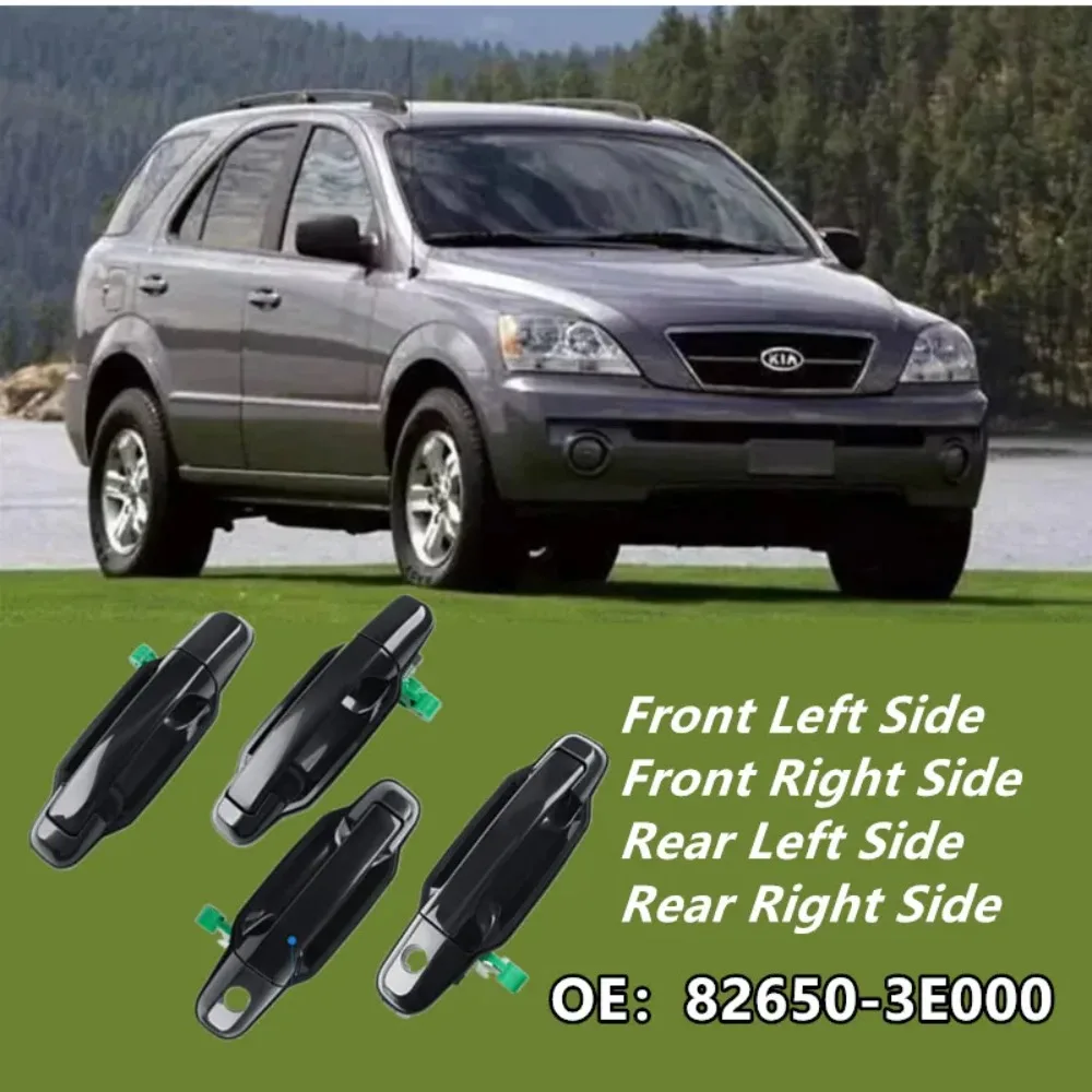 Фото Наружные дверные ручки для Kia Sorento 2003-2009, замена 82650-3E000, 81158, 81155, передние и задние, левые и правые. №3