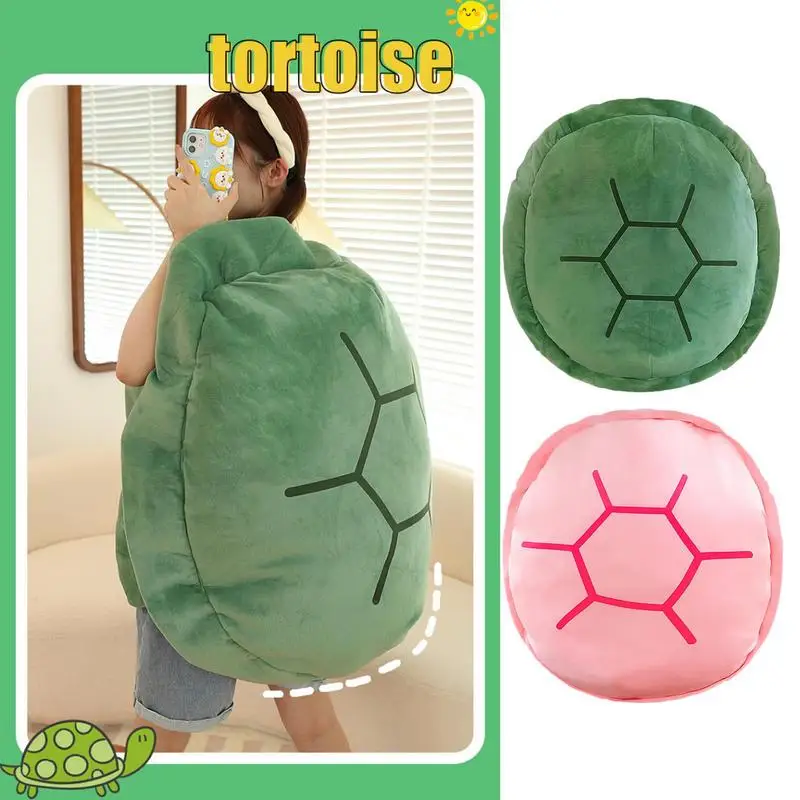 

Funny Wearable Turtle Shell Pillow Creative Party Cosplay Tortoise Doll Stuffed Plush Pillow Cushion Interesting "Stupids" Gift