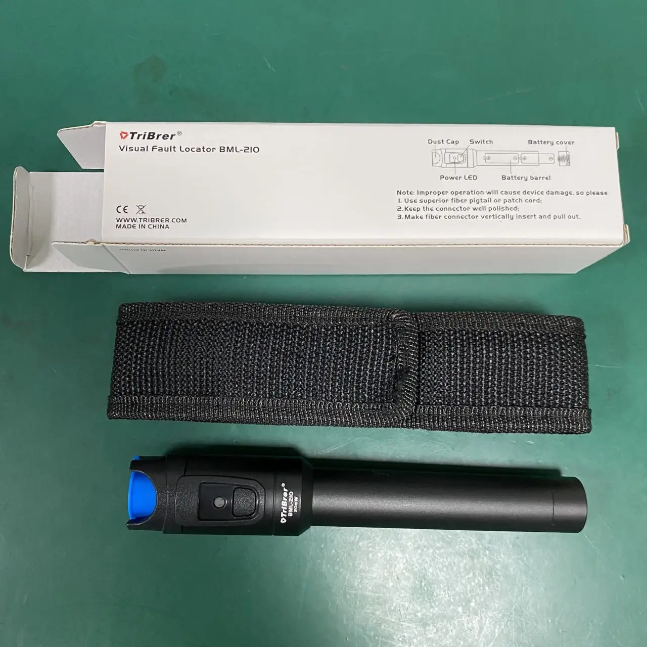 TriBrer BML210  20KM   VFL Fiber Optic Visual Fault Detector Pen  20MW  Visual Fault Locator Original Free Shipping