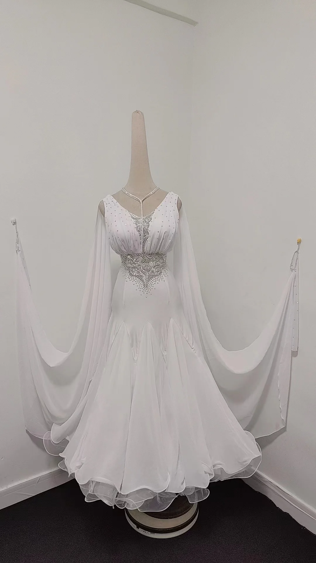 Платье для бальных танцев женское платье высокого качества Spendex фламенко вальс