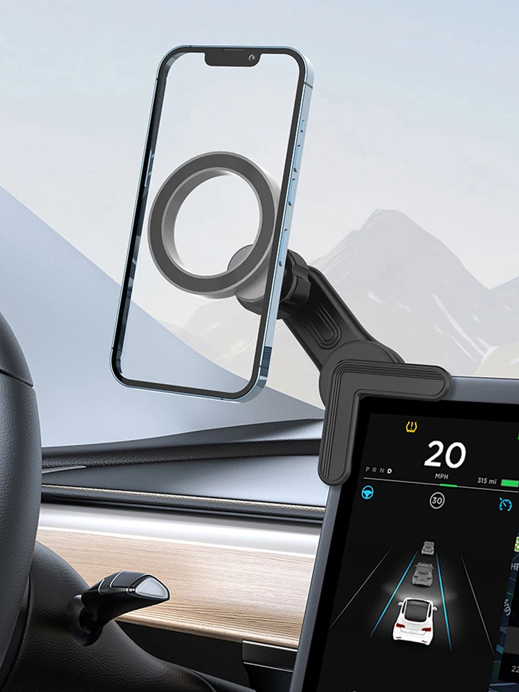 Автомобильное крепление для телефона Tesla Model 3 экран вращение на 360 градусов