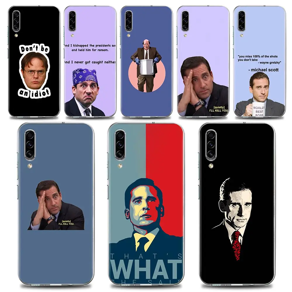 

Michael Scott Office Funny Humor 5 Clear Funda Case for Samsung A70 A70s A40 A50 A30 A20e A10 A10S Note 8 9 10 Plus Lite 20 Case