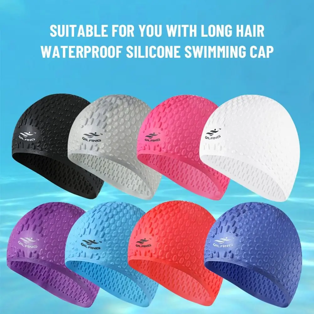 

Шапочка для плавания для мужчин и женщин, водонепроницаемый силиконовый головной убор для защиты ушей, эргономичный дизайн, для спа