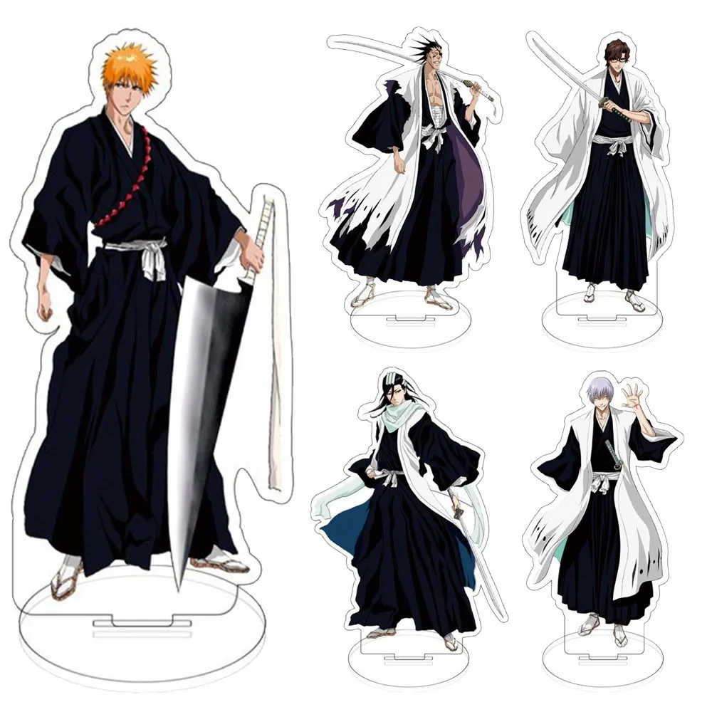 Anime BLEACH Character Standing Sign Figure Kurosaki Ichigo Double-Sided Acrylic Stands Model Desk Decor Props Gift Hot Sale