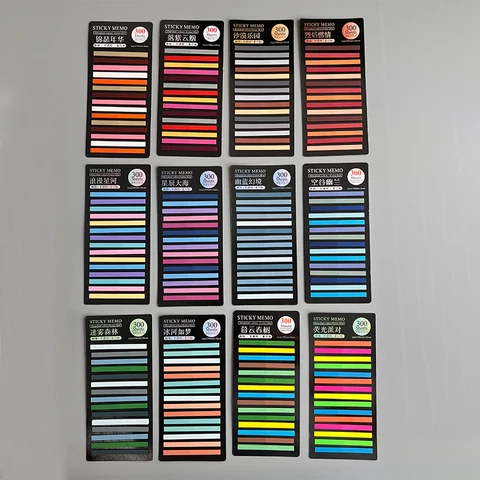 3600 листов прозрачных липких заметок, самоклеящиеся аннотации, книги для чтения, закладки, вкладки, блокнот, эстетические канцелярские принадлежности