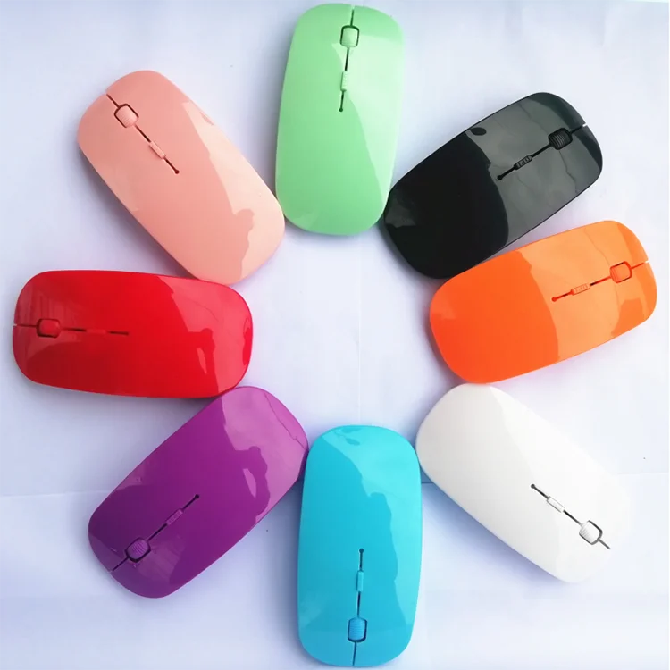 Custom Logo Mini Wireless Mouse 2.4GHz Wireless Optical Laptop Mouse with USB Receiver