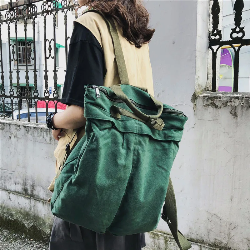 

Vintage Canvas Male Female College Student's Handbag Bag Large Bag School Casual Backpacks Travel Bag High Capacity Backpack