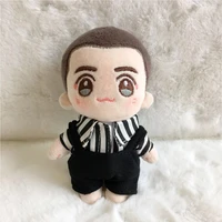 handmade 10cm normal size doll clothes cute two piece striped overalls suit without dolls