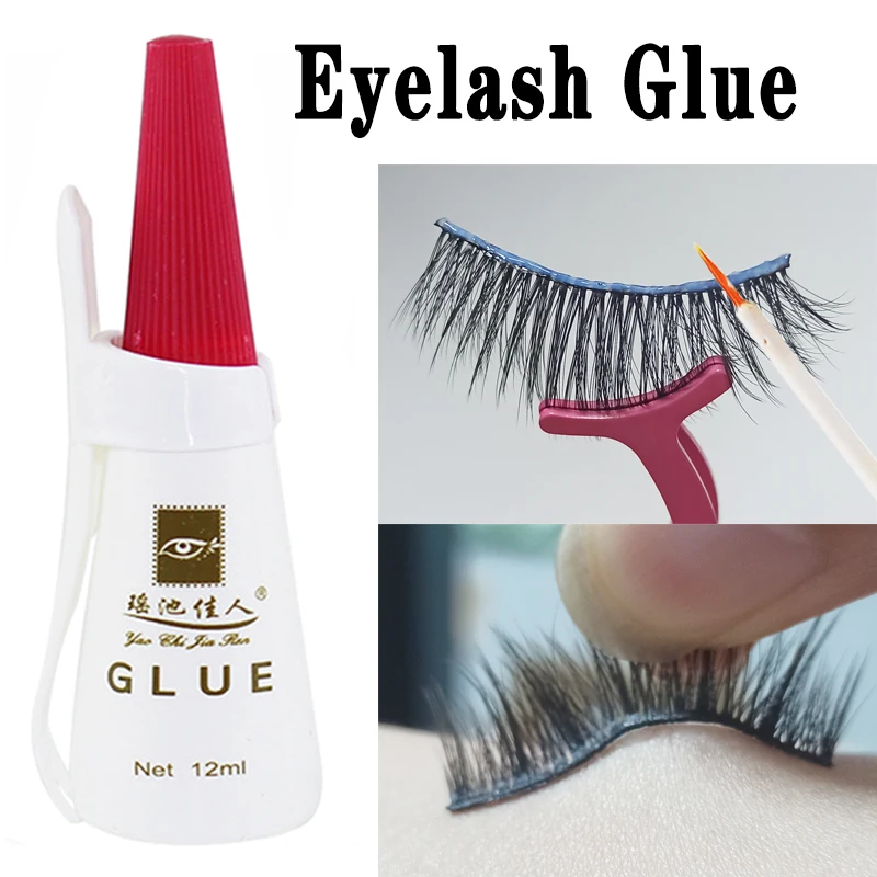 

12ML Transparent Lash Glue Hypoallergenic Non-irritating Eyelashes Extension Glue Long-lasting Waterproof Eyelash Glue