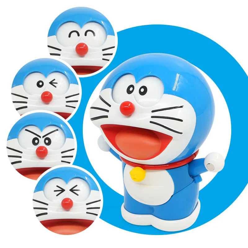 

Фигурка аниме TAKARA Doraemon с изменяющимся лицом, украшение для коллекции игрушек, сувенир, подарок на день рождения и Рождество