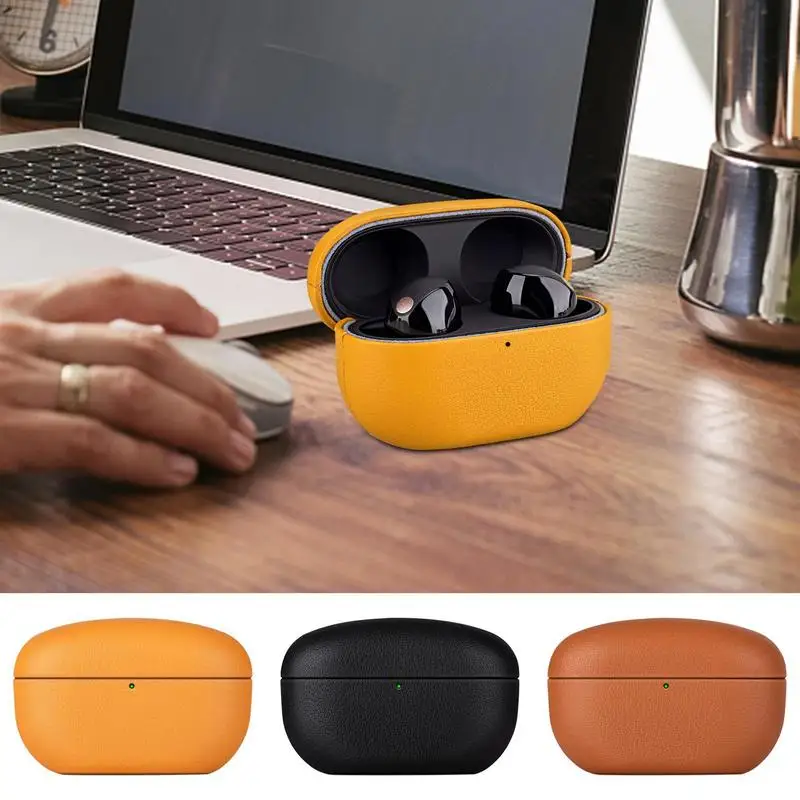 

Wireless Earbuds Cover Leather Protective Skin Waterproof Protection Sleeve Earbuds Dustproof Protective Covers For Outgoing