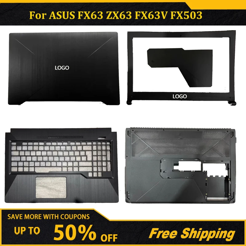 

Laptop Palmrest Upper Case/Bottom Case For ASUS FX63 ZX63 FX63V FX503 FX503V FX503VM US Layout Backlight Keyboard with C Shell