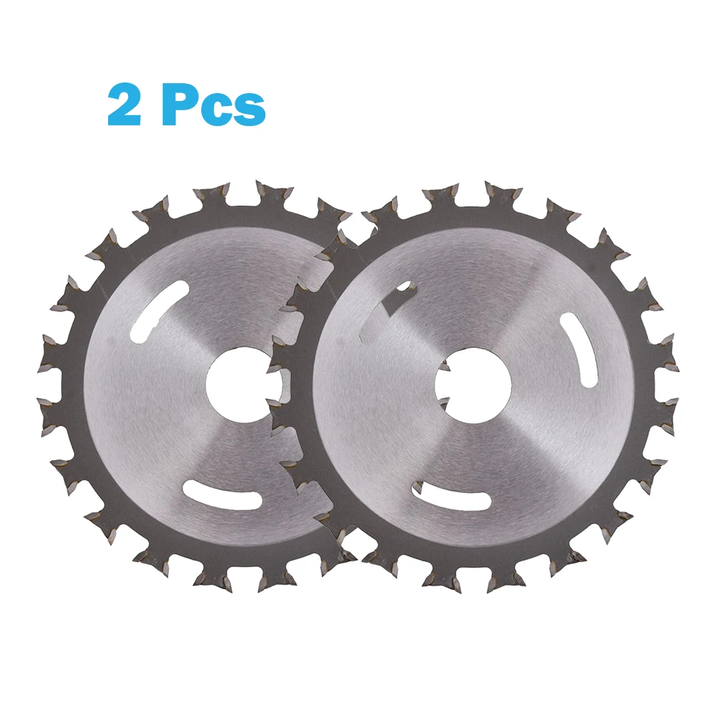 2pcs 4Inch 20T Double-Sided Circular Saw Blade Wood Cutting Disc Wheel Angle Grinder Saw Disc Carbide Woodworking Cutting Blade