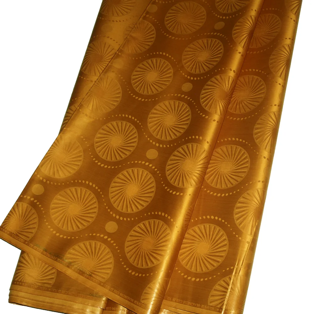 Bazin Riche Original 2024 Морская парча 100% хлопок африканская ткань сияющая после стирки