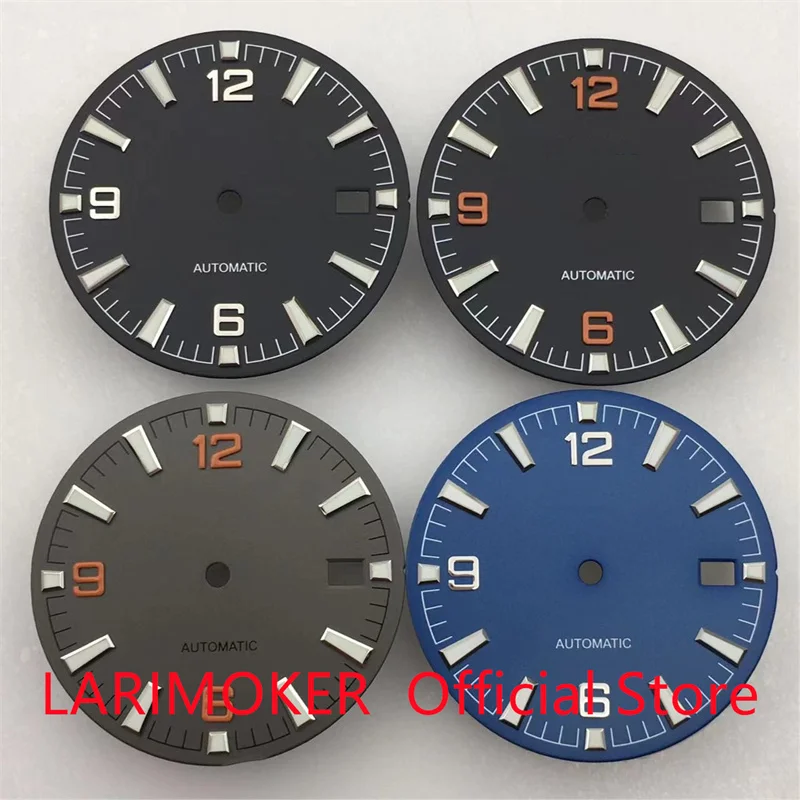 

LARIMOKER 31mm Sterile watch dial green Lumious fit Miyota 8215 821A 8205 DG2813/3804 ETA 2836/2824 Automatic movement