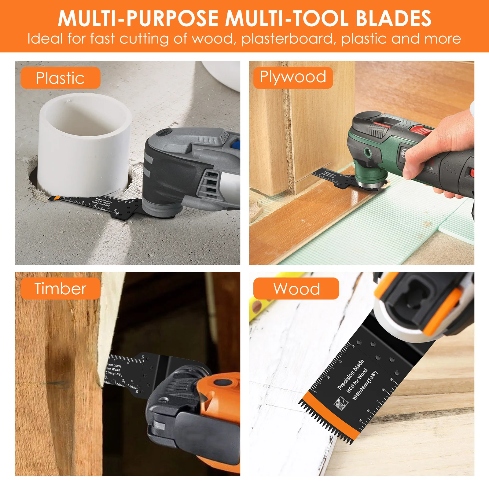 12 шт./компл. осциллирующее пильное полотно с удлиненным изогнутым краем