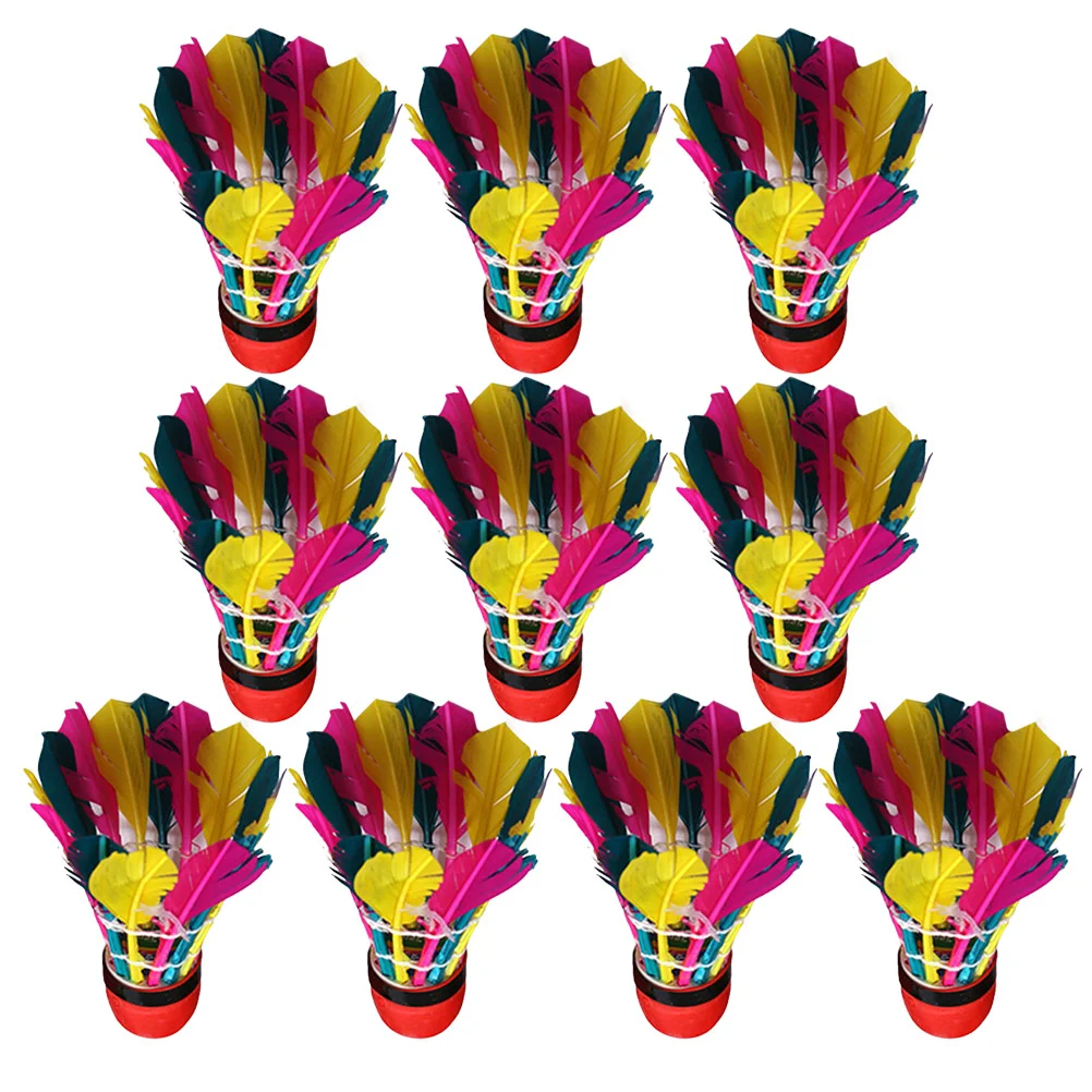 

11 шт., разноцветные воланы для бадминтона