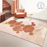 geometric modern carpets minimalist coffee table sofa floor mat gilrs pink bedroom bedside mats non sliped home decoration rugs