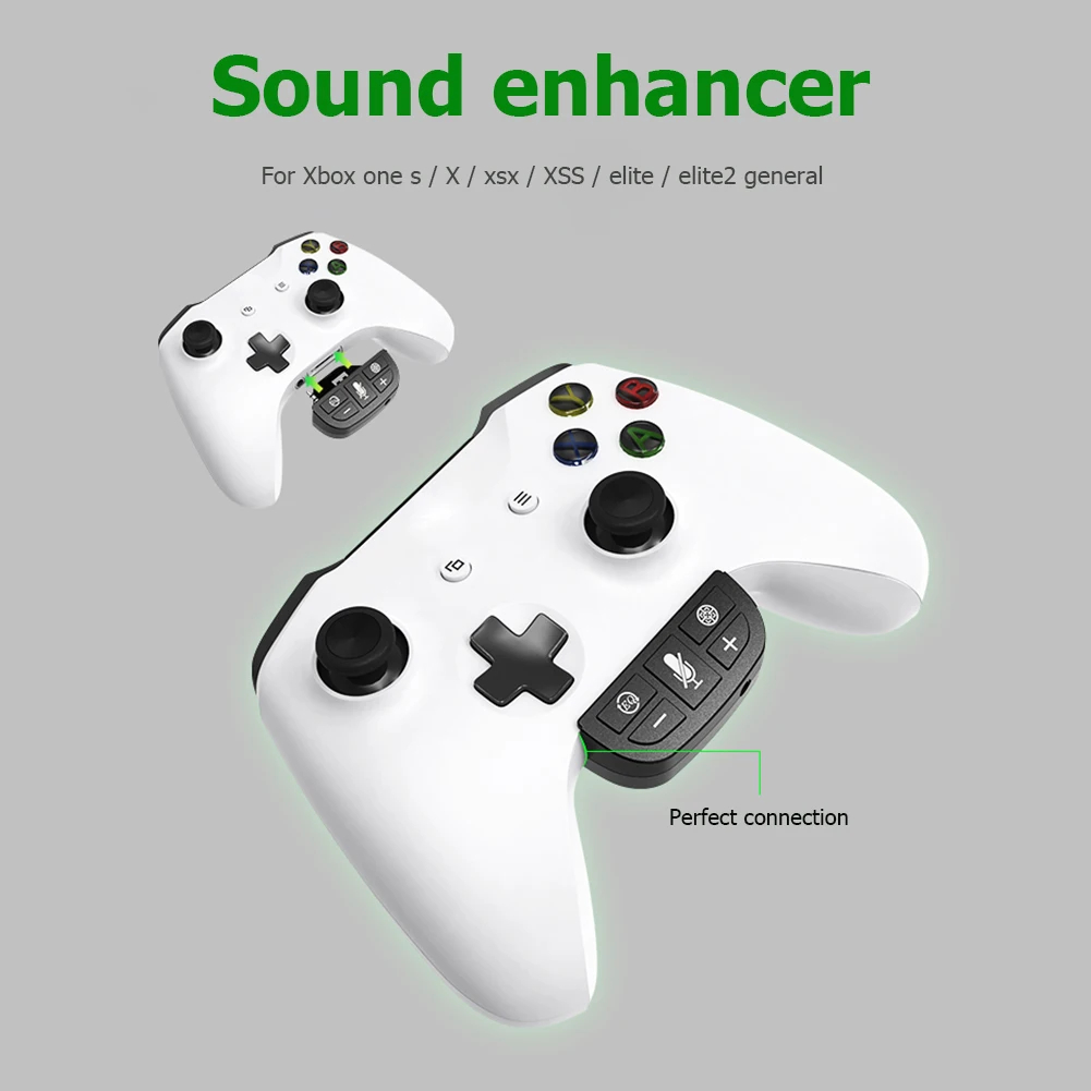 

Wireless Stereo Headset Adapter for Xbox One Gamepad Controller Sound Enhancer Headphone Speakers Low Latency Voice Control