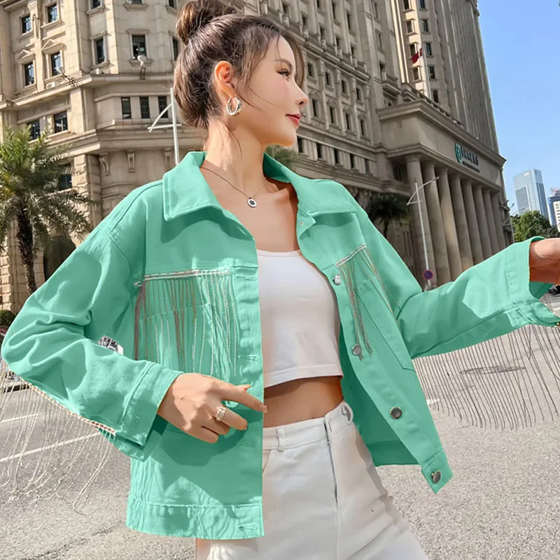 Женское джинсовое пальто Yipn.igacoyou