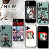 japan anime spy%c3%97family phone case for iphone 11 12 pro max mini 13 pro x xr xs max se2020 6 7 8 plus shockproof silicone cover