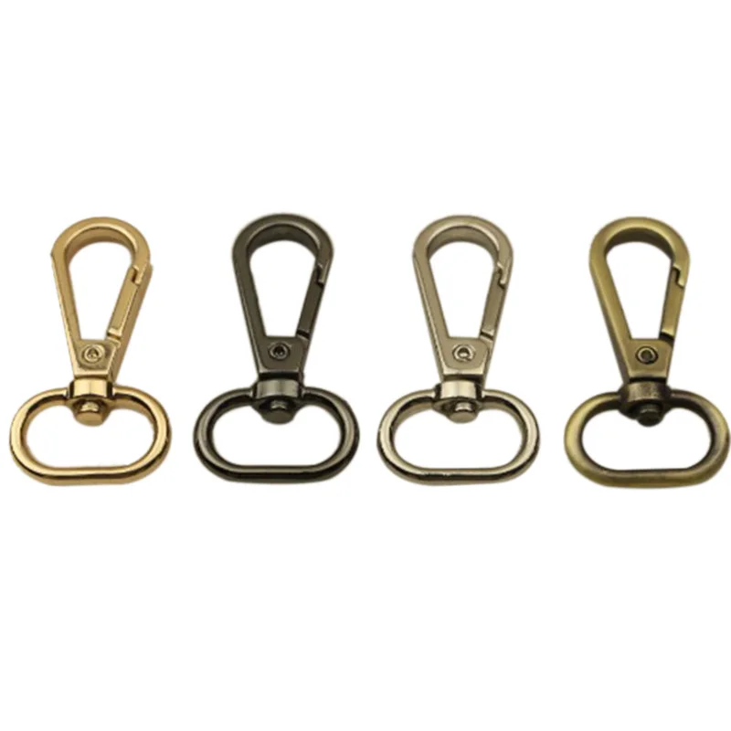 5Pcs 2cm Inner Diameter Metal Belt Carabiners DIY Hardware Accessories Swivel Collar &amp Key Clips Oval Pet Leash 4 Color |