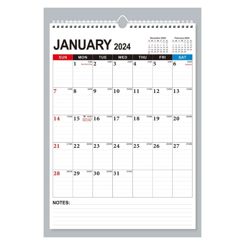 

Stylish English Noting Count Wall Calendars Perfect Gift for Friends and Family from July 2023 to December 2024