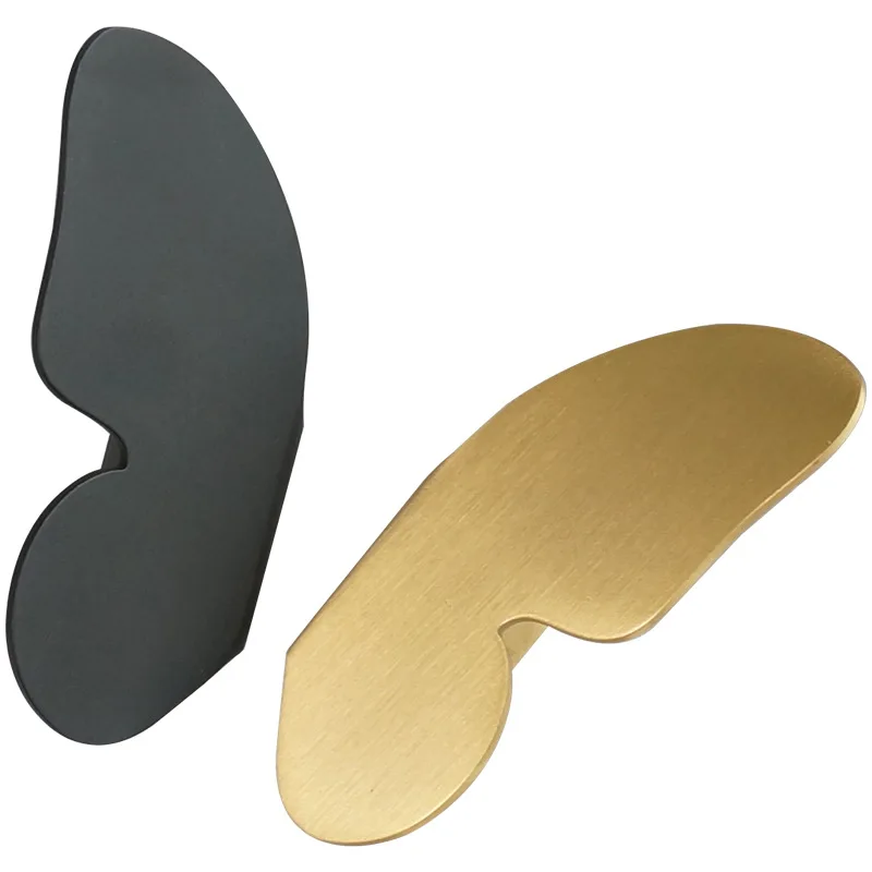 perforation free nordic brass butterfly handles various drawers and cabinet door handles kitchen furniture decoration a pair free global shipping