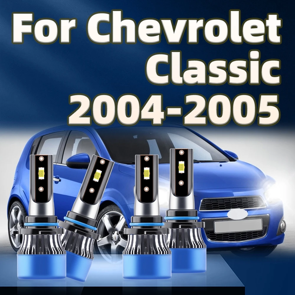 

4Pcs LED Lamp 9005 9006 Bulbs 150W High Powe Headlight 6000K Car Lights For Chevrolet Classic 2004 2005