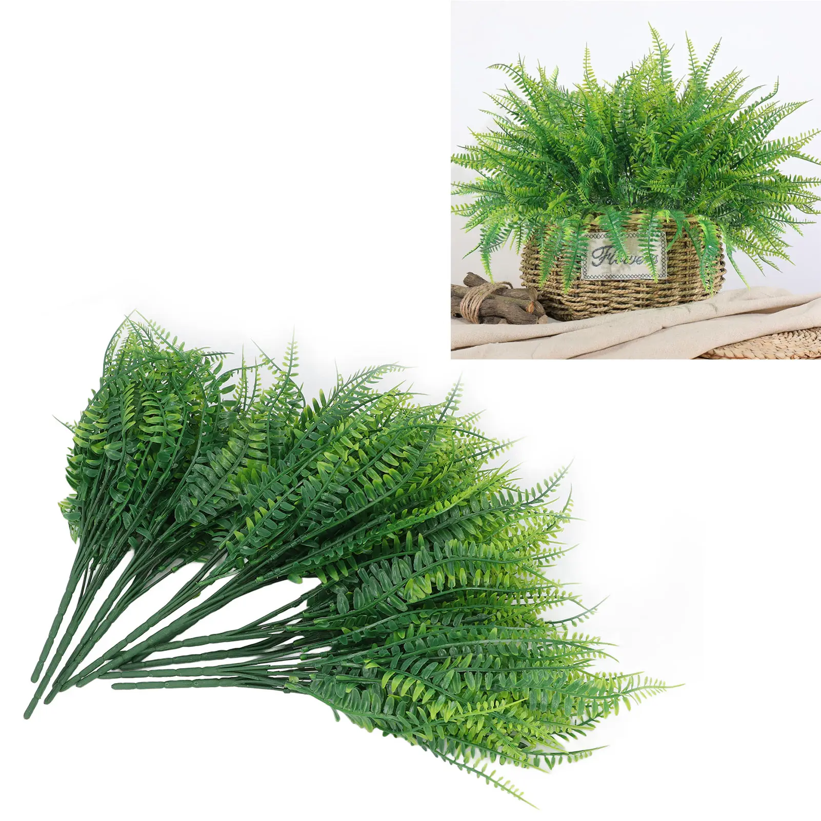 Искусственные растения ветви Реалистичная зелень искусственные папоротник