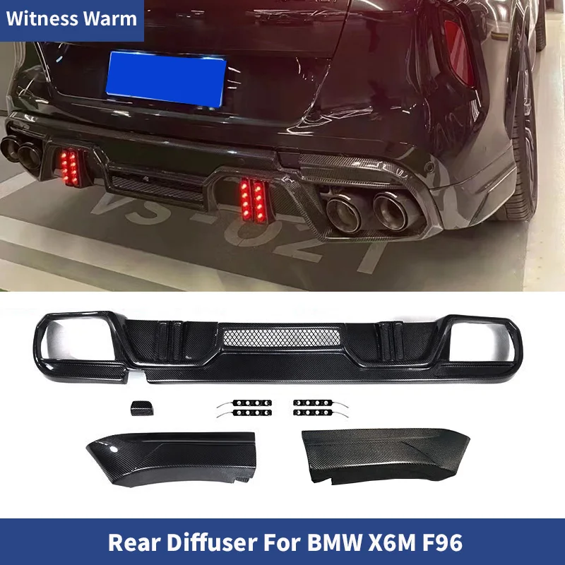 L-стиль задний диффузор из углеродного волокна бампер спойлер с хвостовыми