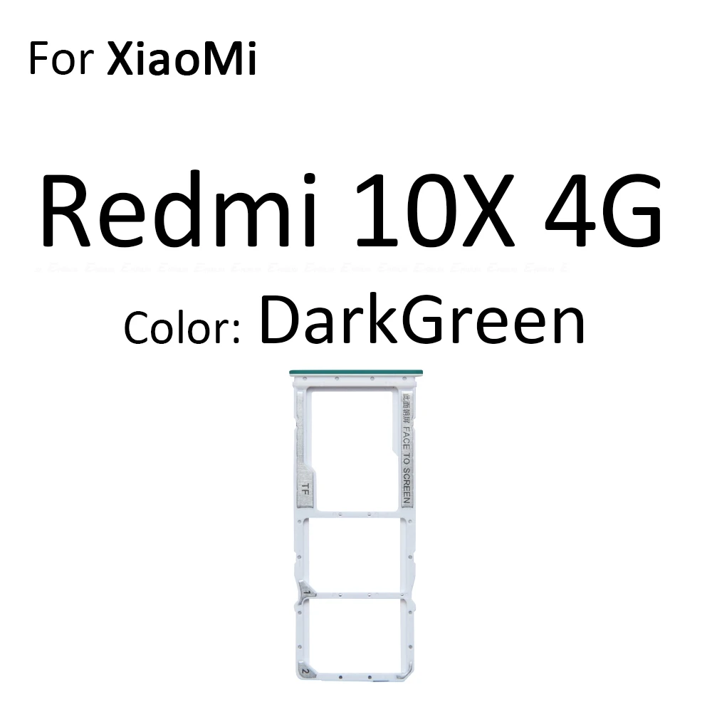 Фото Держатель для SIM-карты и Micro SD, слот для карт, разъем, адаптер, считыватель, запчасти для Xiaomi Redmi 10X Pro 11 Prime 4G 5G №2
