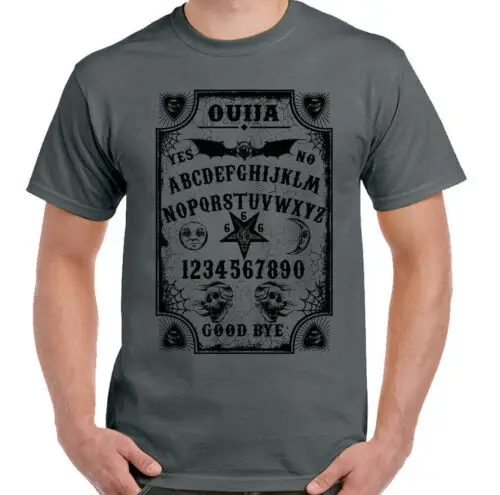 Ouija доска Футболка мужская смешная Хэллоуин ведро дух призраки паранормал