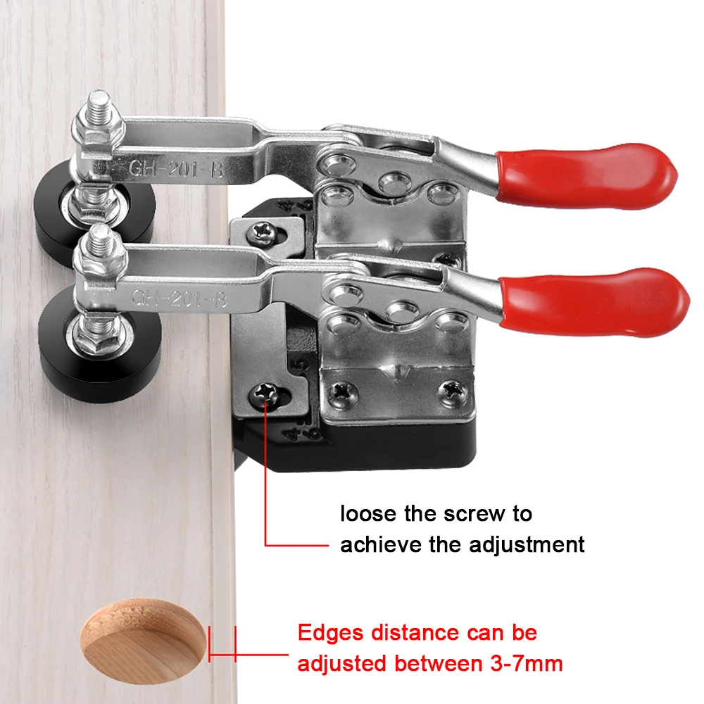 

15-25mm Clamping Thickness Hinge Drilling Opener Aluminium Alloy Puncher Hinge Drilling Installation Accessory Tool