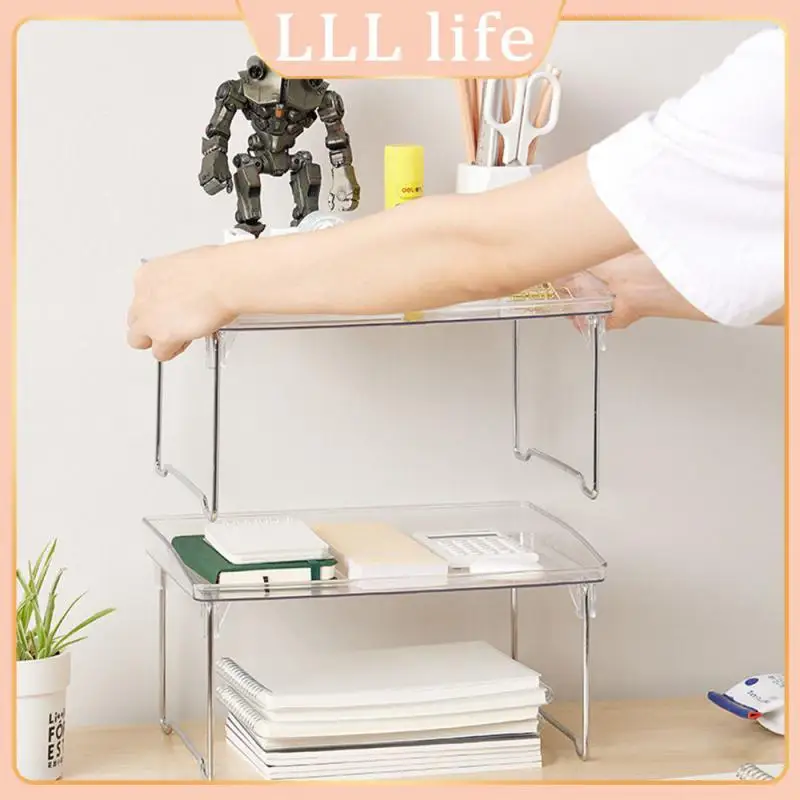 

Stackable Cosmetics Storage Rack Multi-functional Desktop Shelf Side Table Makeup Organizer Storage Rack Home Appliance