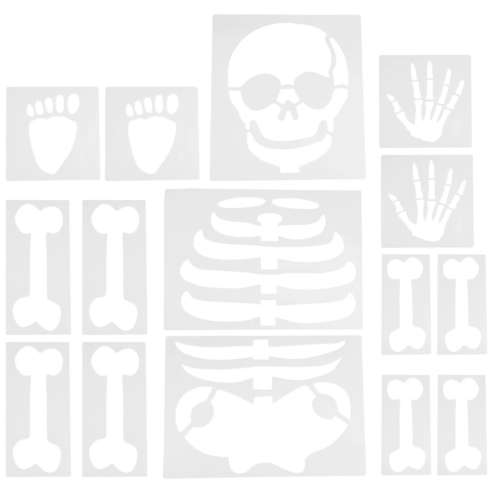 

1 Набор 15 лампочек, страшный рисунок, DIY фестиваль трафарет для украшения стен и ремесел