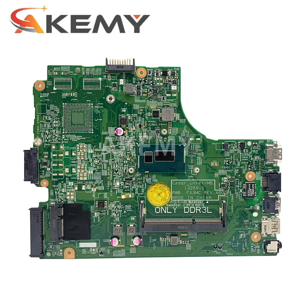 Материнская плата Akemy 13269-1 для DELL 3542 3442 3543 5749 3443 материнская PWB FX3MC REV A00 I7 GM work 100% |