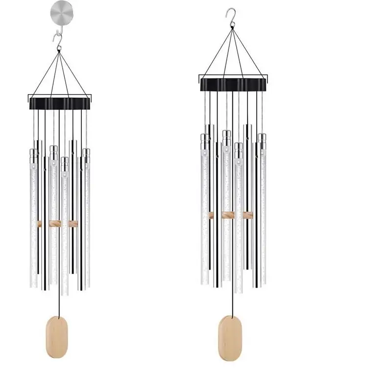 

Solar Wind Chime Light Outdoor Garden Patio Light Colorful Bubble Column Landscape Lamp For Home Decor