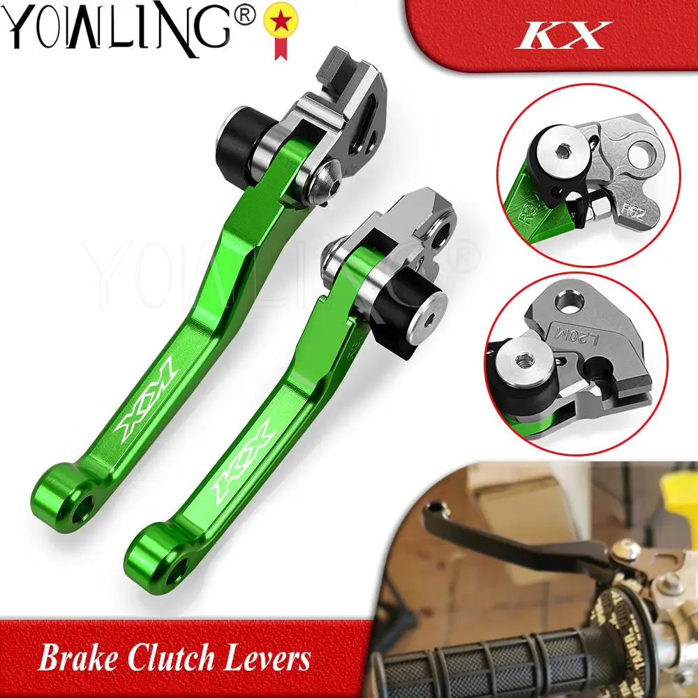 

Motocross Dirt Bike Pivot Foldable Brake Clutch Levers For Kawasaki KX65 KX80 KX85 KX125 KX250 KX250F KX 65 80 85 125 250 F 250F