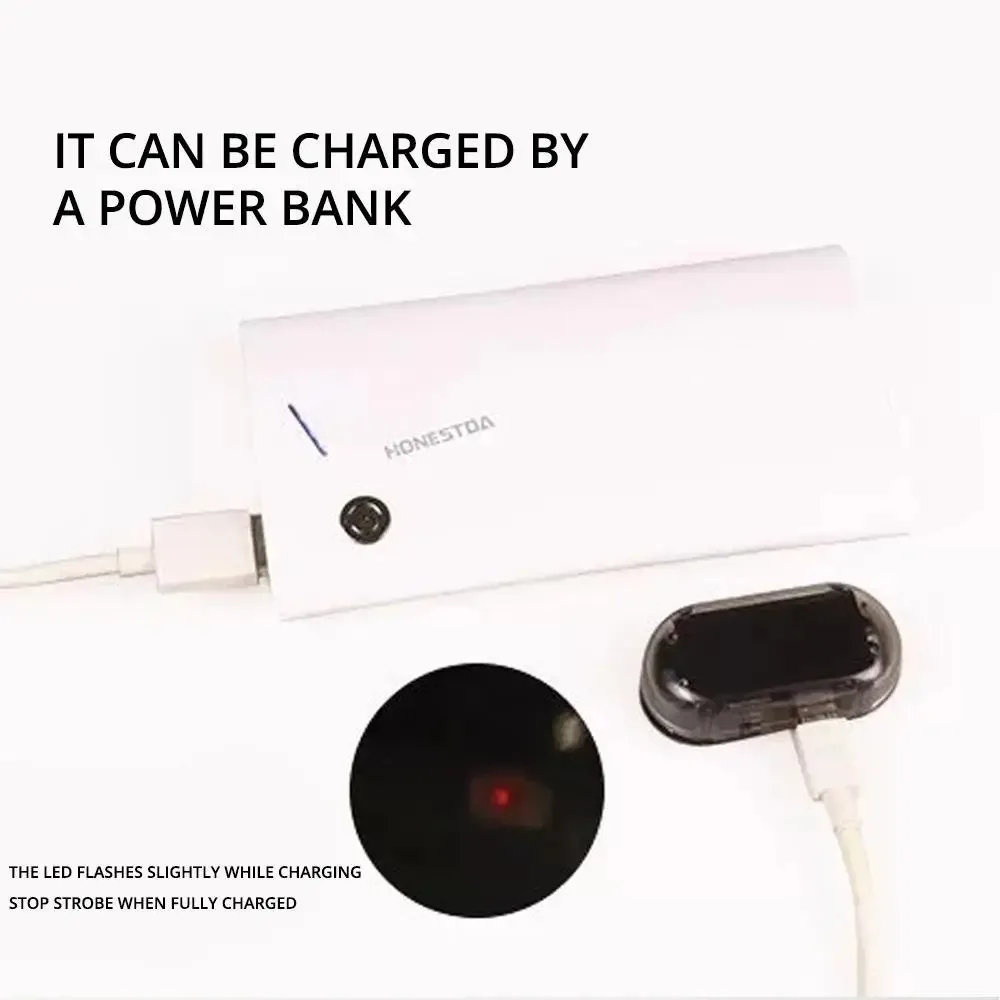 1 шт. автомобильный светодиодный светильник безопасности на солнечной энергии