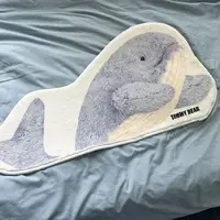 Whale Carpet Pluch Soft Absorbent Mat Non-slip Fault Wool Blanket Furry Carpet Shaggy Floor Mat Area Rugs Xmas Gifts for Kids
