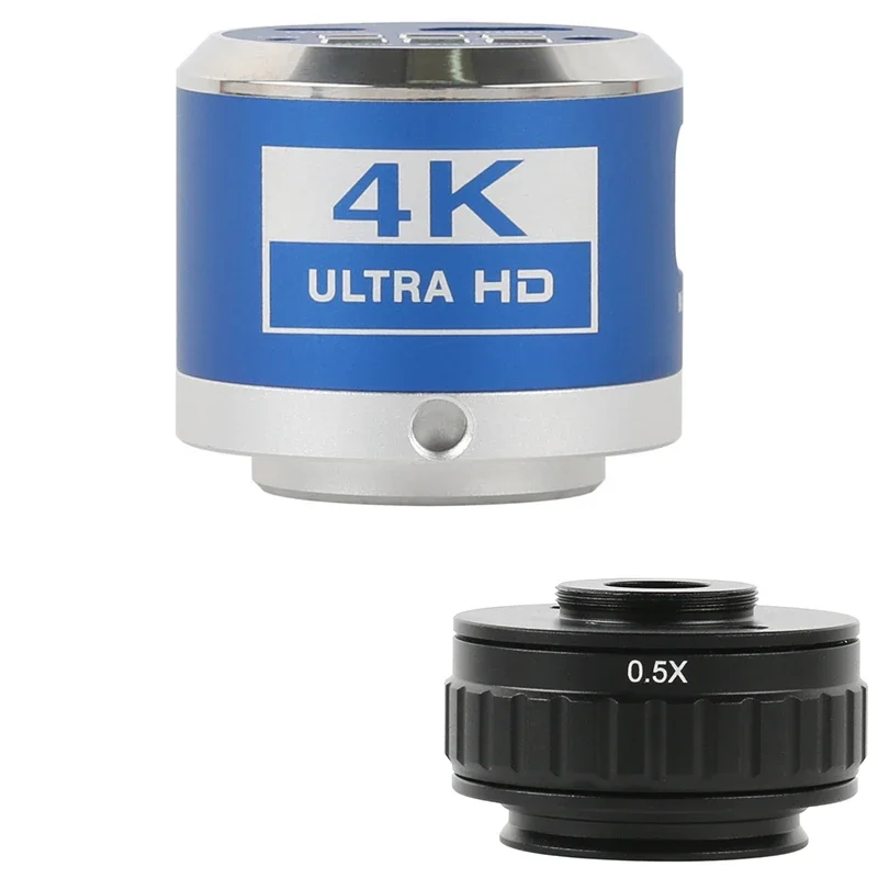 

IMX377 24MP 4K 1080P HDMI USB Type C Промышленная видеокамера 0,35X 0,5X Тринокулярный стереомикроскоп с креплением C Адаптер объектива