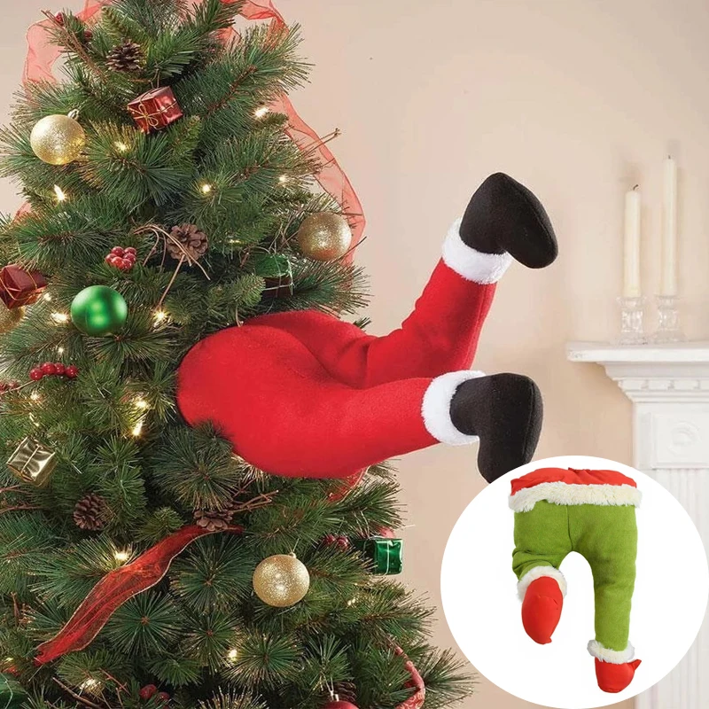 

Забавные ножки Санта-Клауса, ножки Санта-Клауса, эльфа, украшение для новогодней елки, декор для двери, Рождественский Декор для фотографий, ...