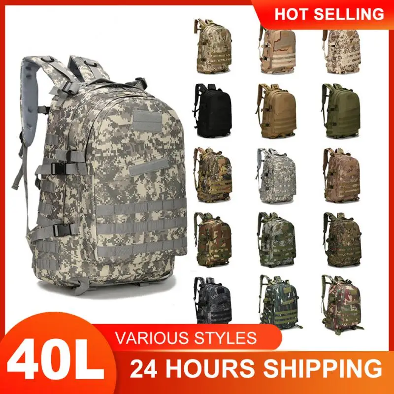 

40l 3D Camo Military Tactical Backpack Mountaineering Climbing Outdoor Camping Hiking Large Capacity Bags Outdoor Equipment