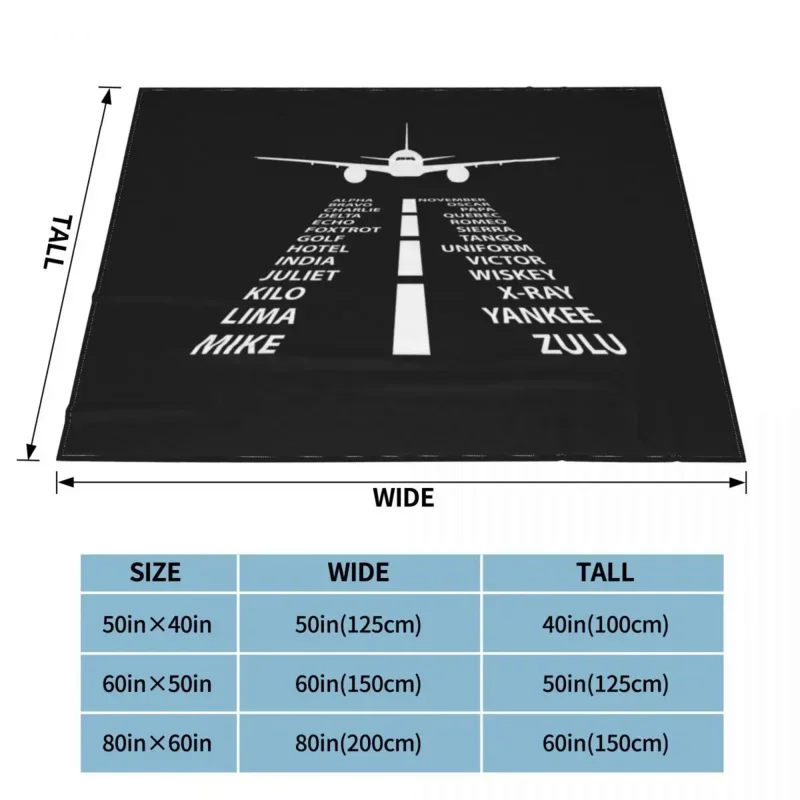 Phonetic Алфавит летчика самолета Авиатор Теплый фланелевый воздушный истребитель