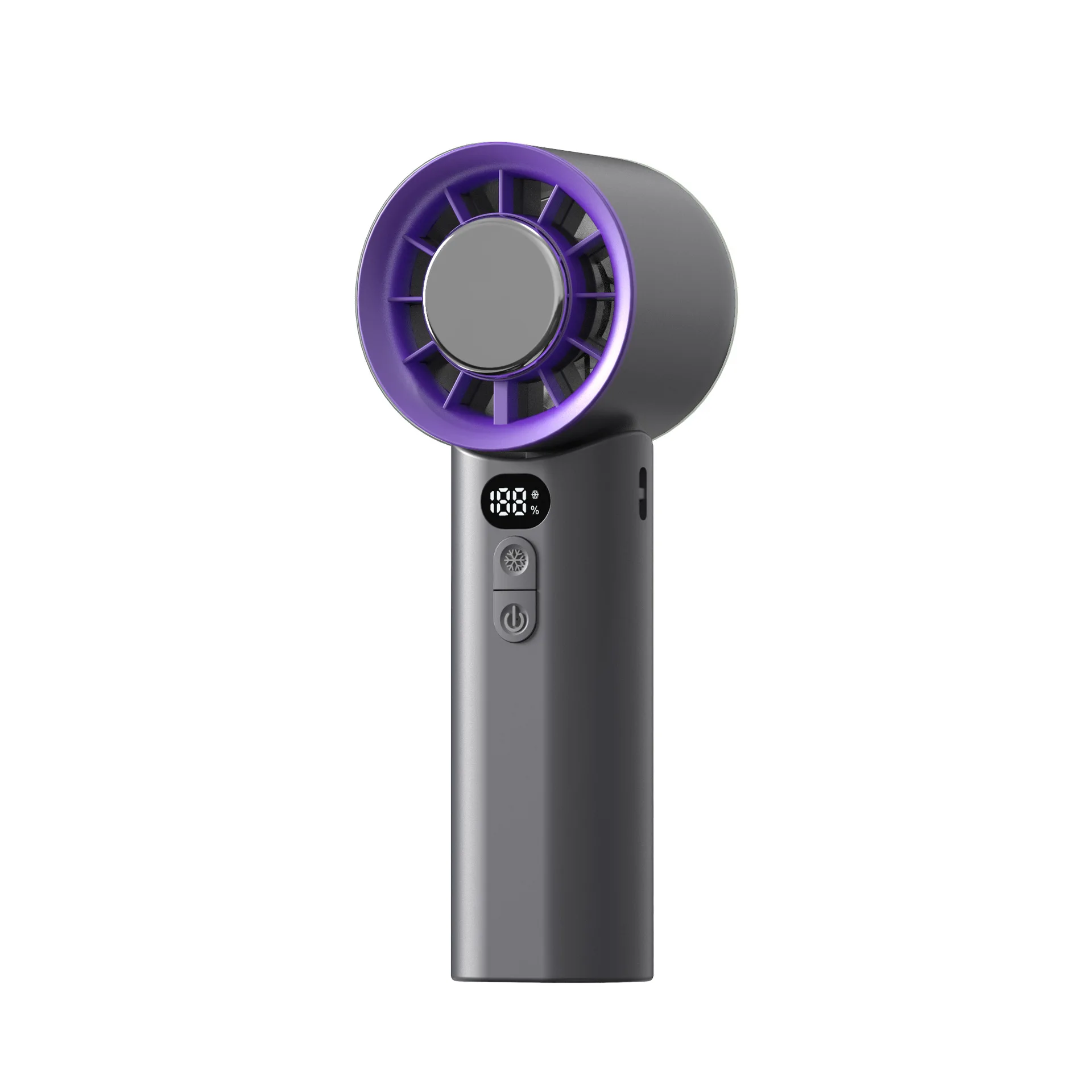 Электрический вентилятор Youpin, портативный портативный складной вентилятор, цифровой дисплей, мини-перезаряжаемые высокоскоростные настольные вентиляторы с ледяным охлаждением, подарок