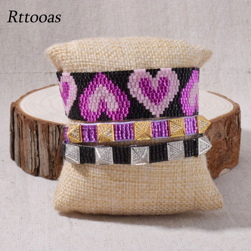 

Rttooas Pulseras Luxury Mostacilla MIYUKI Bracelet Fashion Jewelry For Women Handmade Woven Friendship Boho Charm Bracelets Gift