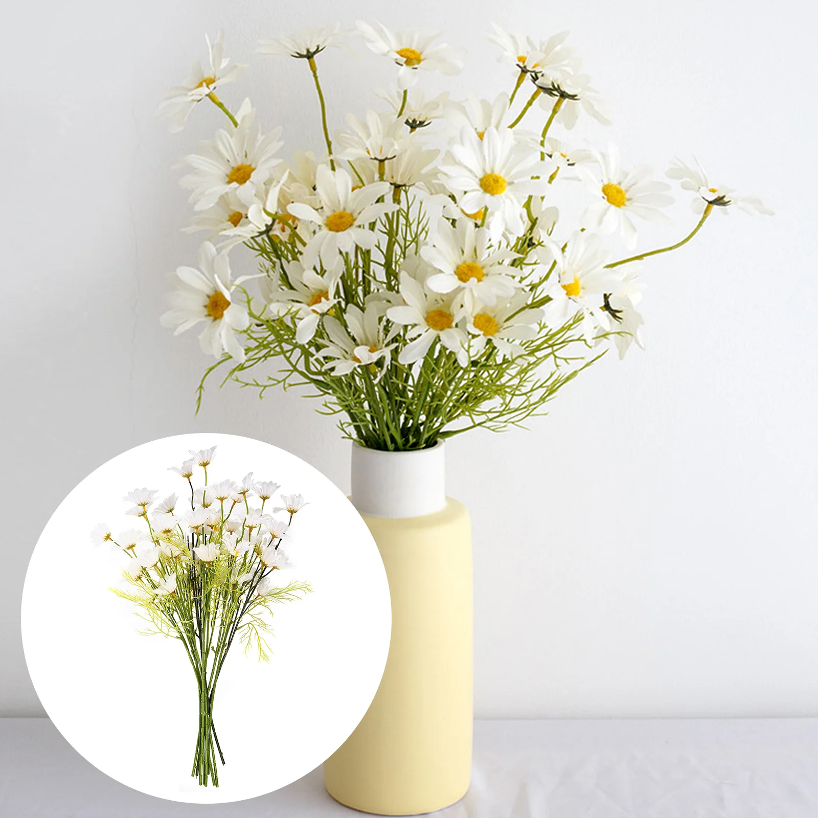

Bouquet Flower Decor Vivid Daisy Home Photographing Lovely Scene Fake Artificial