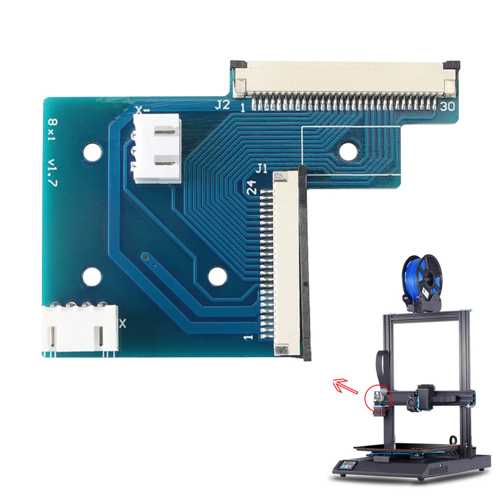 

For Sidewinders X2 & Genius Pro X-axis Adapter Plate PCB Board Cable Kit For 3D Printer Breakout PCB Kit 3D Printer Components